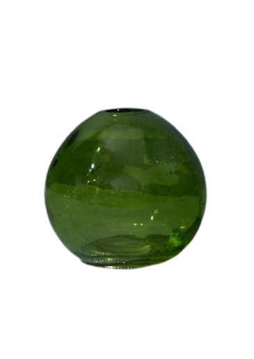 Elevate your decor with this striking Green Glass Sphere Vase from Satchville. Hand-blown into a perfect orb, its vibrant green hue and smooth contours catch the light and add a fresh burst of colour. Ideal for showcasing a single stem, small bouquet, or acting as a sculptural accent on its own, this versatile vase brings botanical cheer to shelves, mantels, or side tables. A modern gift for lovers of artisan homeware.